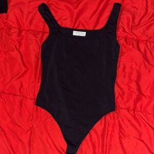 Babaton Elegant Black Bodysuit